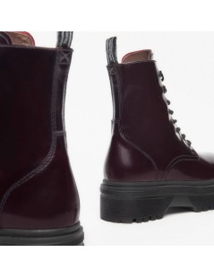 Nero Giardini Anfibio Martens Platform Spazzolato Bordeaux
