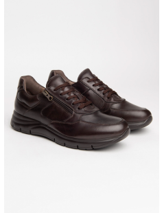 Nero Giardini Sneakers Stringata Zip Extra Light Nappa Marrone
