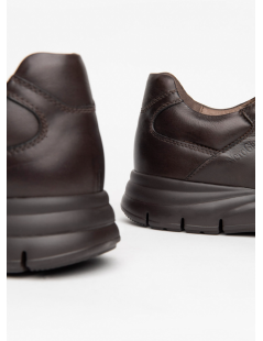 Nero Giardini Sneakers Stringata Zip Extra Light Nappa Marrone