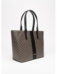 Nero Giardini Shopper Rettangolare a Spalla Logato Taupe Nero