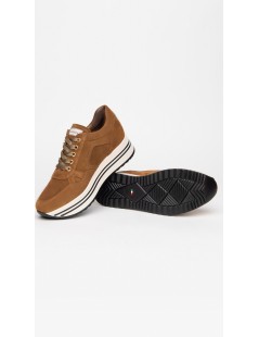 Nero Giardini Sneakers Doppio Volume Hoga Zip Camoscio Malto