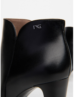 Nero Giardini Filoforma Caviglia Tacco Plateau Nappa Nero