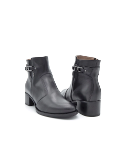 Nero Giardini Tronchetto Medio Accessorio Laterale Pelle Nero