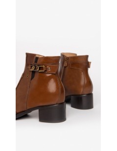 Nero Giardini Tronchetto Medio Accessorio Laterale Pelle Cuoio