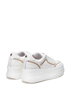 Cult PEARL Sneakers Doppio Volume Cordino Catena Bianco