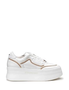 Cult PEARL Sneakers Doppio Volume Cordino Catena Bianco