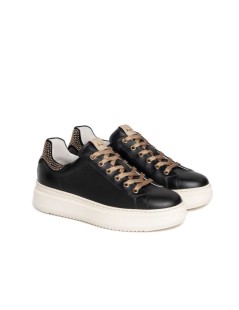 Nero Giardini Sneakers Cassetta Medio Tallone Strass Nero