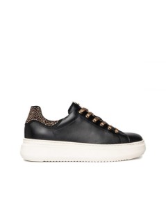 Nero Giardini Sneakers Cassetta Medio Tallone Strass Nero