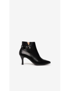 Nero Giardini Tronchetti Caviglia Punta Spillo Medio Strass Nero
