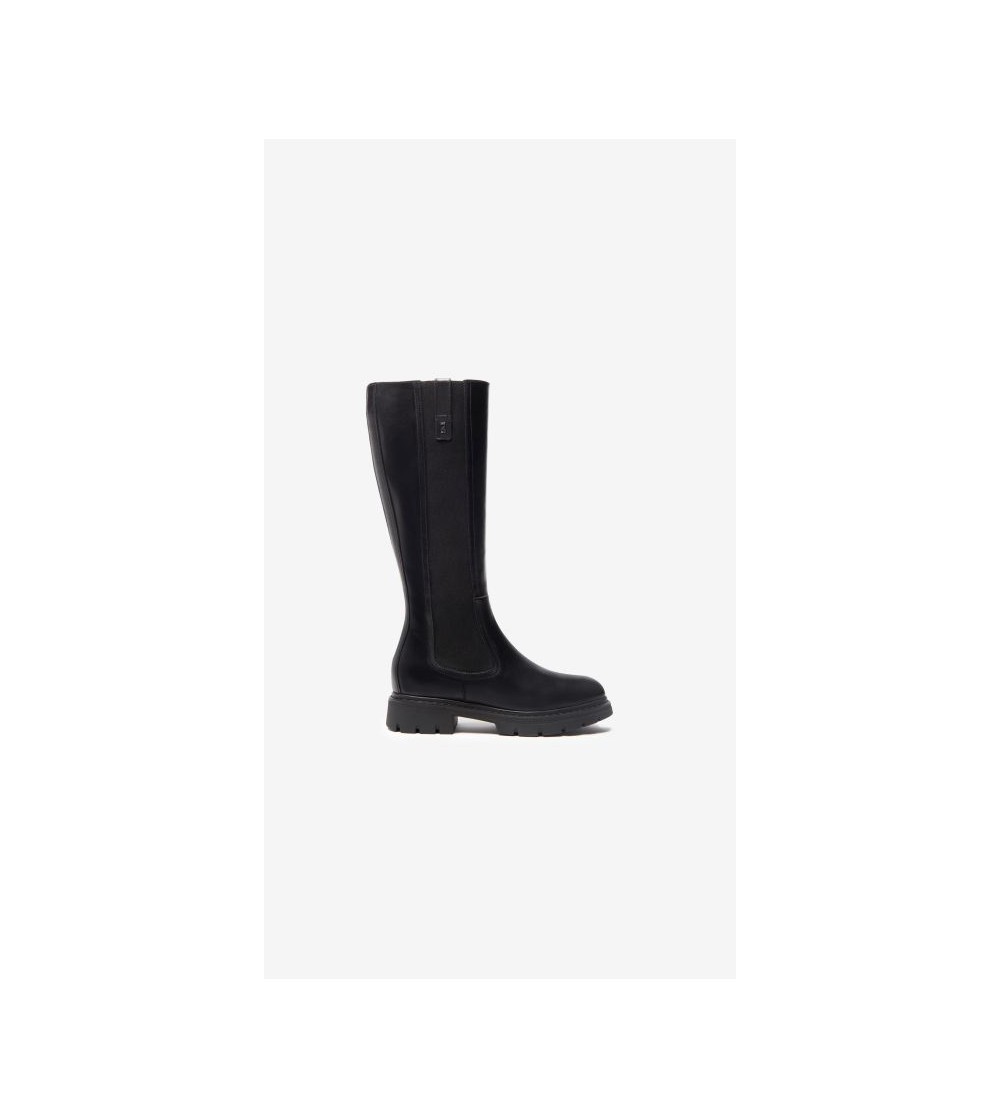Nero Giardini Stivale 4/4 Polpaccio Elastico Zip Pelle Nero