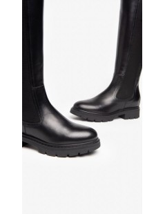 Nero Giardini Stivale 4/4 Polpaccio Elastico Zip Pelle Nero