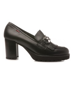 Callaghan JAZZ Mocassino Tacco Alto Frangia Nero