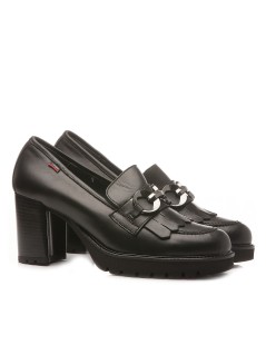 Callaghan JAZZ Mocassino Tacco Alto Frangia Nero