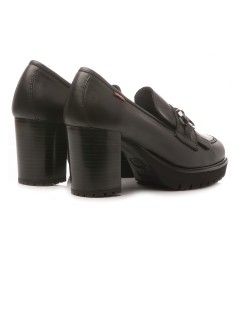 Callaghan JAZZ Mocassino Tacco Alto Frangia Nero