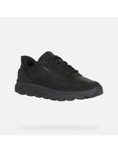Geox Sneakers Uomo Spherica Multi Camoscio Pelle Nero