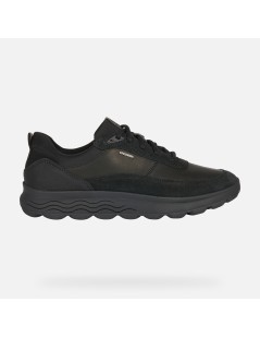 Geox Sneakers Uomo Spherica Multi Camoscio Pelle Nero