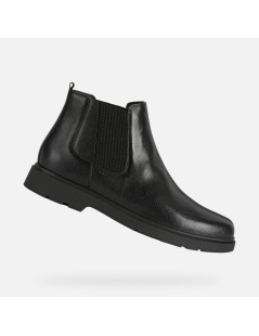 Geox Beatles Uomo Chelsea Ec1 Liscio Vitello Nero