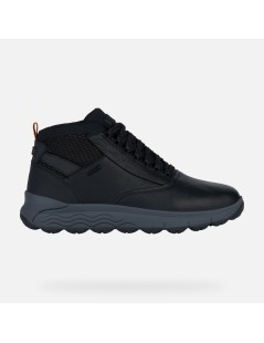 Geox Polacchine Uomo Spherica 4x4 Amphibiox Pelle Nero