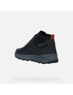Geox Polacchine Uomo Spherica 4x4 Amphibiox Pelle Nero