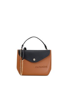 CAFèNOIR Bauletto Shopping Bag in Eva Tasca Personalizzabile Nero Cuoio