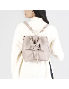 CAFèNOIR Zainetto con Manico Pieghe Morbide Beige