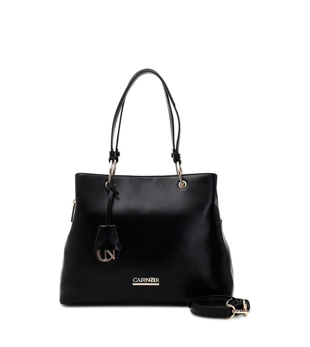 CAFèNOIR Shopping Anelli Ovali e Charm Cerniera Nero