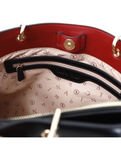 CAFèNOIR Shopping Anelli Ovali e Charm Cerniera Nero