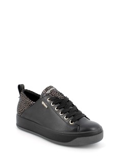 IGI &Co Sneakers Cassetta Media Tallone Animalier Nero