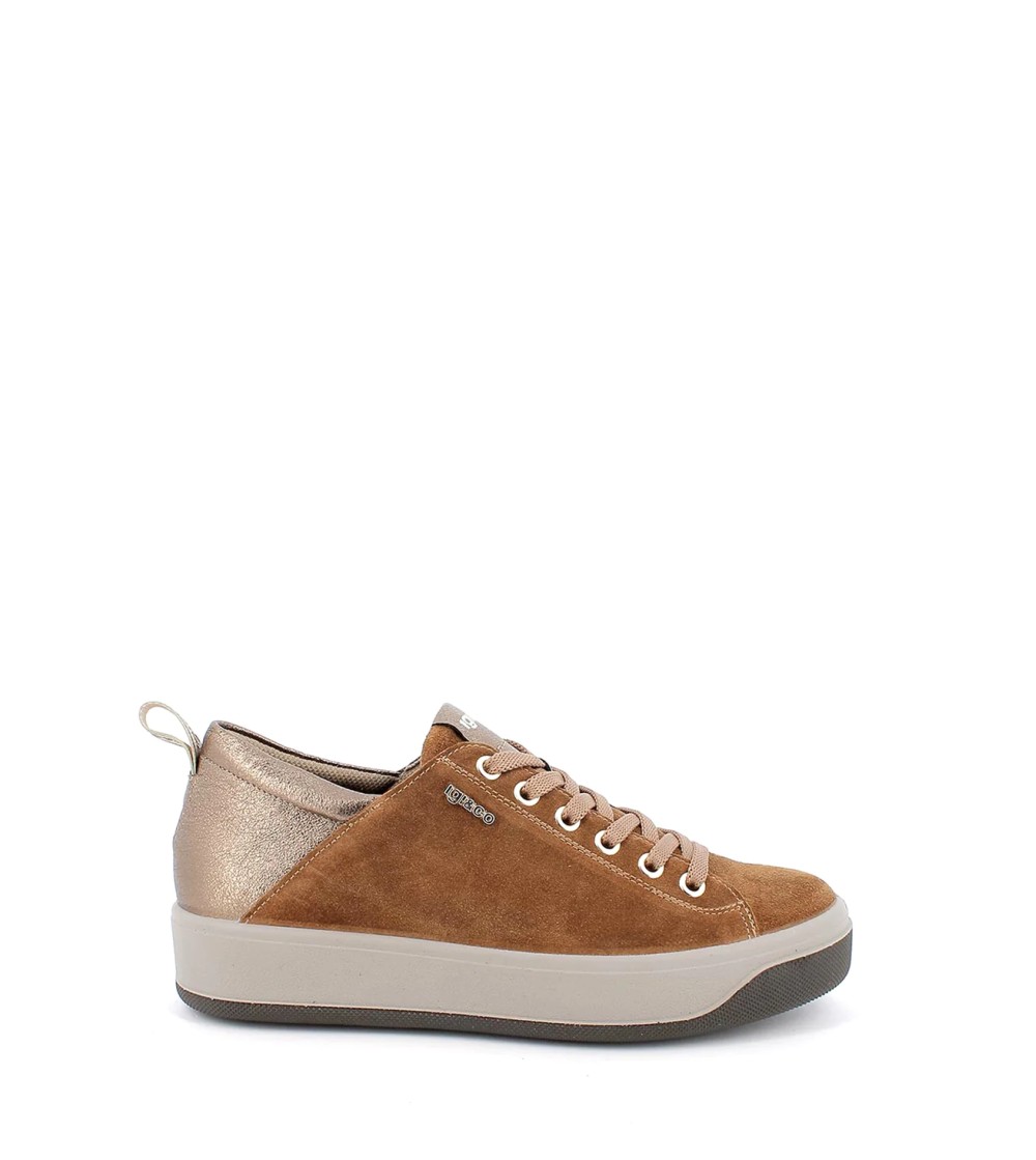 IGI &Co Sneakers Cassetta Tallone Bicolore Cognac