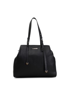 CafèNoir Shopping Ampia Moschettone 2 Manici Nero