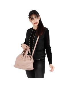 CafèNoir Bauletto Morbido Drappeggiato Accessorio Caten Cipria