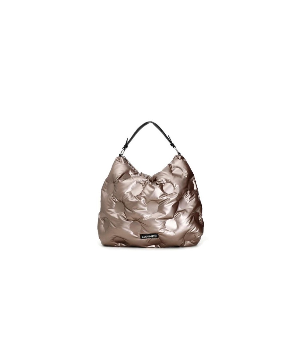 CafèNoir Sacca Imbottita Nylon Manico Bronzo