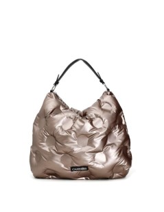 CafèNoir Sacca Imbottita Nylon Manico Bronzo