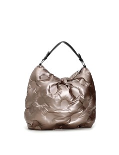 CafèNoir Sacca Imbottita Nylon Manico Bronzo
