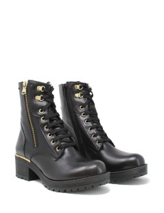 Valleverde Anfibio Profili e Zip Metal Nero Oro