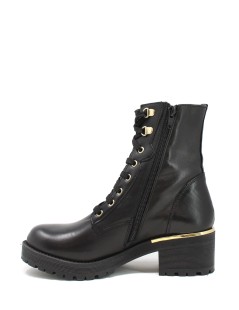 Valleverde Anfibio Profili e Zip Metal Nero Oro