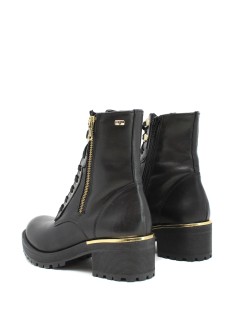 Valleverde Anfibio Profili e Zip Metal Nero Oro