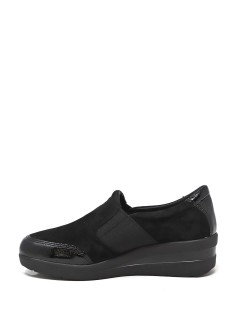 Valleverde Mocassino Slipon Elastico Strass Agile Nero