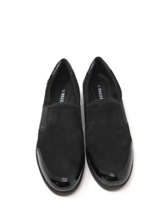 Valleverde Mocassino Slipon Elastico Strass Agile Nero