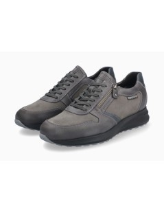 Mephisto Sneakers Uomo Dino Zip Laterale Grigio