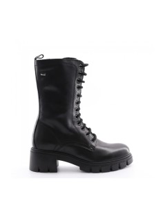 Valleverde Anfibio Polpaccio Alto Zip Tacco Carro Nero