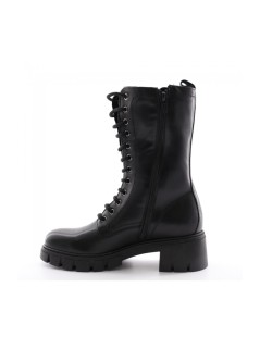 Valleverde Anfibio Polpaccio Alto Zip Tacco Carro Nero