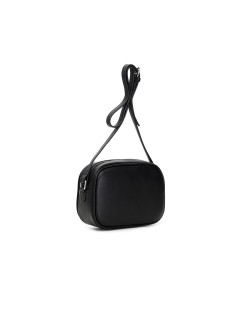 CafèNoir Bandoliera Camera Bag  Tracolla Logo in Rilievio Nero
