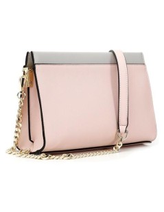 CafèNoir Pochette Bicolore con Tracolla Cipria Perla