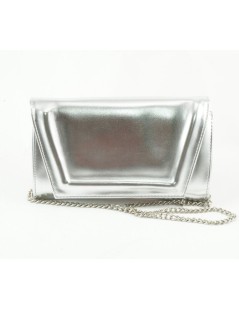 Valleverde Pochette Elegante Cornicetta Laminato Argento