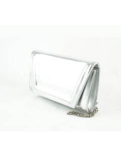 Valleverde Pochette Elegante Cornicetta Laminato Argento