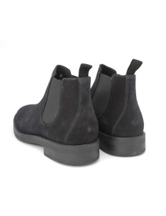 Soldini Beatles Elastici Laterali Fondo Gomma Blu