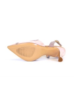 Vernissage Slingback Punta Tacco Medio Camoscio Lurex Phard