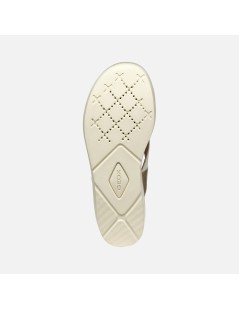 Geox XAND Fascia Incrocio Tallone Laminato con Elastico Sabbia Oro