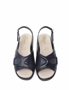 Susimoda Sandalo Comfort Velcro Elastic Memory Blu